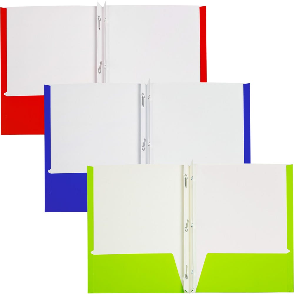 High Gloss Cardstock Folders with Fasteners