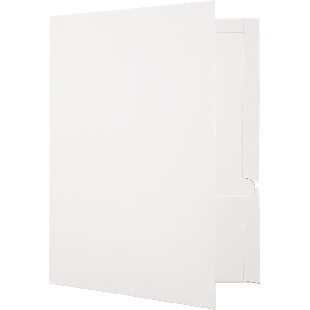 Blank Two Pocket Neon Cardstock Presentation Folders (Pack of 6