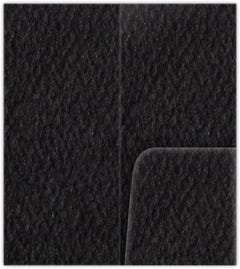 Black Felt 80lb 4 x 9 Mini One Pocket Folders with 4 Inch Rounded Corner Pocket