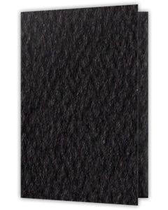 9.75 x 14.5 Two Pocket Presentation Folders - 4.25 inch - 0.25 expanable capacity pockets and Reinforced Edges with 0.5 Double score Spine Black Felt 80#