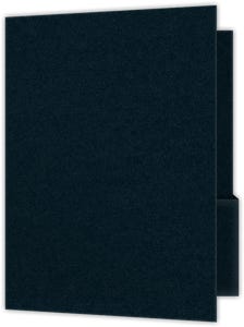Black Licorice Vellum 100lb 9 x 12 Two Pocket Folders with 4 1/4 Inch Pockets with 1/4 Inch Expansion