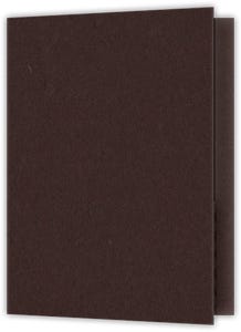 9.875 x 12 Two Pocket Capacity Folders - 4.25 inch Pockets with 0.25 inch expandable capacity pockets and Reinforced Edges with 0.5 inch Double score Spine - Hot Fudge Vellum 100#