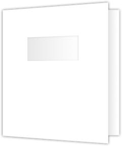 Staple Tab 8.5625 x 11.0625 Report Covers Folders - Clear Gloss-Coated 120#