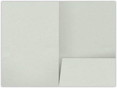 Gray Fiber 80lb 6 x 9 Half Size One Pocket Folders with 3 Inch Pocket