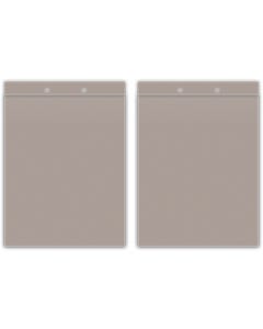 9 x 11.25 Two Piece Report Covers Folders - 1 inch capacity flap for paper fastener - Smoke Gray Wove 100#
