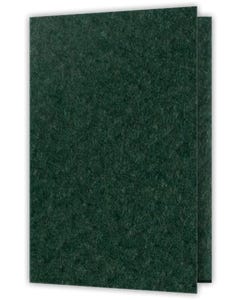9.75 x 14.5 Two Pocket Presentation Folders - 4.25 inch - 0.25 expanable capacity pockets and Reinforced Edges with 0.5 Double score Spine Hunter Green Felt 80#