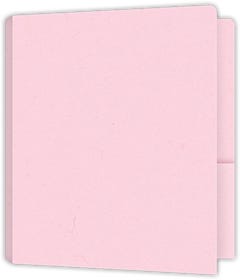 9 x 12 Two Pocket Capacity Folders - 4.25 inch - 0.5 inch Triplescore spine - Pink Lemonade Vellum 100#