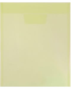 Yellow Letter Open End 9 3/4 x 11 3/4 Tuck Flap Plastic Envelope