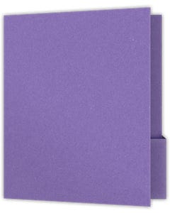 9.5 x 12 Two Pocket Capacity Folders - 4 inch Tall 0.25 inch Deep box pockets with 0.5 inch Double Score Spine - Grape Jelly Vellum 100#