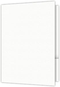 9.5 x 14.5 Two Pocket Presentation Folders - 4.5 inch - Square Corners - White Felt 80#