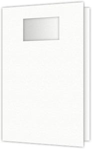 Legal 9 x 15.5 Report Covers Folders - One piece - 2 x 4 window - White Felt 80#
