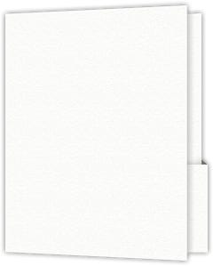 9 x 12 Two Pocket Capacity Folders - 4 inch Tall 0.375 inch Deep box pockets with 0.75 inch Double Score Spine - White Felt 80#