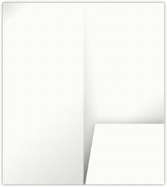 White Felt 80lb 4 x 9 Mini One Pocket Folders with 3 Inch Pocket
