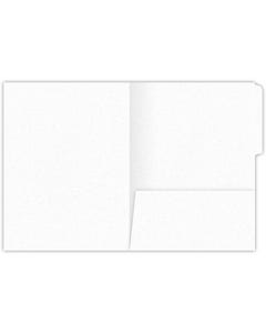 9 x 12 One Pocket File Tab File Folders - 4.25 inch Pocket and 5 File tab on back cover - White Fiber 80#