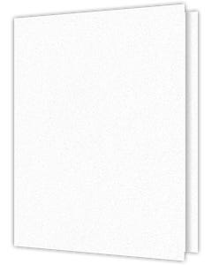 9.75 x 14.5 Two Pocket Presentation Folders - 4.5 inch - Reinforced Edges - White Fiber 80#