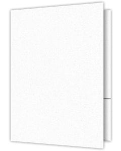 9.375 x 12 Two Pocket Presentation Folders - 4 inch Pocket - White Fiber 80#