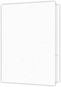 White Fiber 80lb 9 x 12 Two Pocket Folders with 5 Inch Wavy Pockets