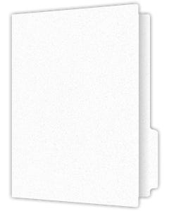 9 x 11.9375 No pocket File Folders - 4 inch Wide 0.5 inch Right tab - White Fiber 80#
