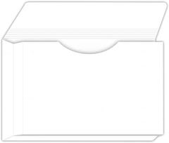 9.5 x 11.75 File Jacket - No pocket - Full Length Reinforced 0.5 inch Top Tab with a 1.5 inch unsealed expansion Gusset - White Smooth 80#