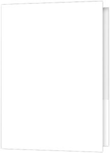 9 x 14.5 Two Pocket Legal Presentation Folders - White Smooth 80#