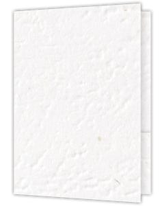 9 x 12 Two Pocket Specialty Folders - 4 inch - Curved - White Cordwain 90#