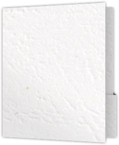9.5 x 12 Two Pocket Capacity Folders - 4 inch Tall 0.25 inch Deep box pockets with 0.5 inch Double Score Spine - White Cordwain 90#