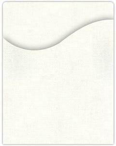 Wavy 1 Pocket Page - Letter Size 9 x 11.5 - White Hopsack 90#