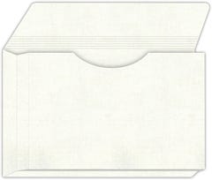9.5 x 11.75 File Jacket - No pocket - Full Length Reinforced 0.5 inch Top Tab with a 1.5 inch unsealed expansion Gusset - White Hopsack 90#