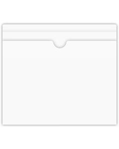 9.5 x 11.75 Glued sides File Jacket - 0.875 inch Reinforced Top tab - White Silk Smooth 100#