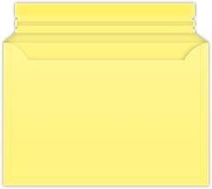 Expanded Mailer Envelopes - 12.75 x 10.5 1 inch capacity - zip strip closure - Canary Smooth 140#