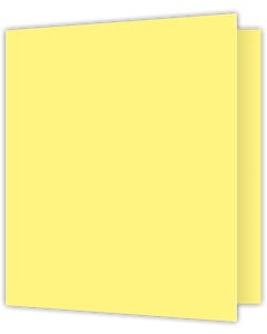 Staple Cover 8.5625 x 11.0625 Report Covers Folders - Canary Smooth 140#
