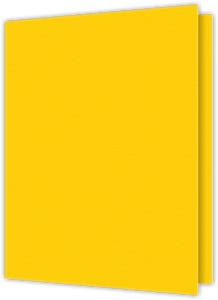 9.5 x 12 Two Pocket Presentation Folders - Conformer - 4 inch Pocket - Yellow Vellum 80#