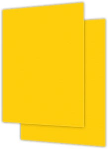 9 x 12 2 Piece Report Covers Folders - Yellow Vellum 80#