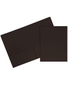 Chocolate Brown Cardstock Folders