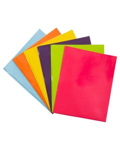 Assorted Fashion Glossy With Clips Folders