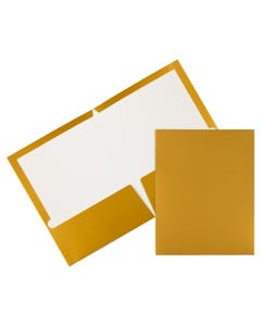 Gold Glossy Folders