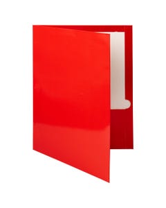 Red Glossy Folders