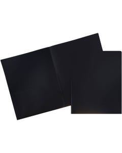 Black Plastic Pop Folders