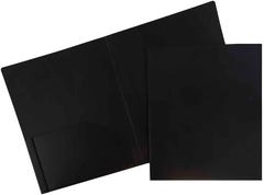 Black Plastic Heavy Duty Folders
