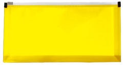 Yellow #10 Business 5 1/4 x 10 Zip Closure Plastic Envelope