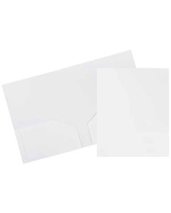 White Plastic Heavy Duty Folders