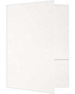 6 x 9 Small Presentation Folders - White Linen